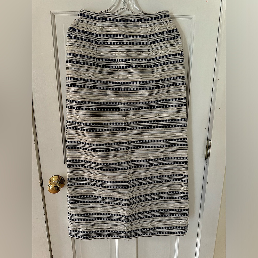MODA OPERANDI BOUGUESSA skirt Vintage Striped Metalic skirt. Never worn! NWT